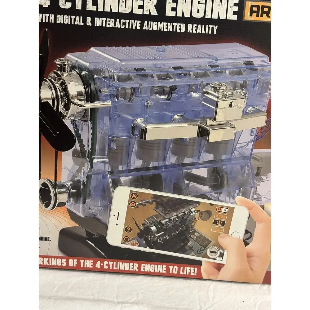 New Machine Works 4 Cylinder Engine AR W/Digital & Interactive Augmented Reality